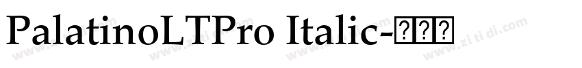 PalatinoLTPro Italic字体转换 PalatinoLTPro Italic字体转换
